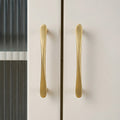 Modern Twisted Brass Cupboard Handles
