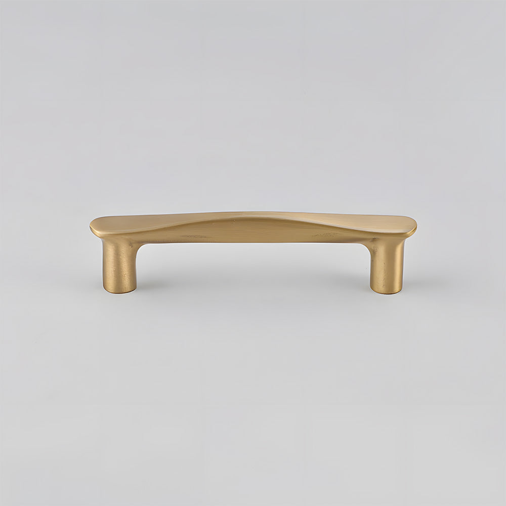Modern Twisted Brass Cupboard Handles