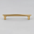 Modern Twisted Brass Cupboard Handles