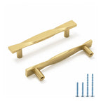 Modern Twisted T-Bar Drawer Handles