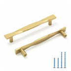 Modern Twisted T-Bar Drawer Handles