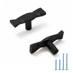 Modern Twisted T-Bar Drawer Handles