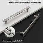 Modern Twisted T-Bar Drawer Handles