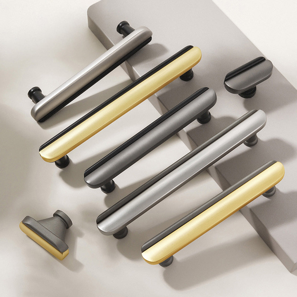 Modern Two-Tone Cabinet Handles & T-Knobs