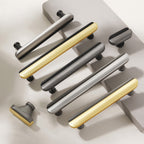 Modern Two-Tone Cabinet Handles & T-Knobs