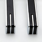 Modern Two-Tone Chrome D Cupboard Handles and Knobs