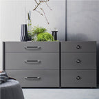 Modern Two-Tone D Cupboard Handles and Knobs