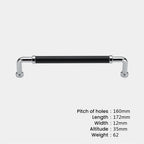 Modern Two-Tone D Cupboard Handles and Knobs