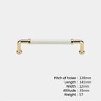 Modern Two-Tone D Cupboard Handles and Knobs