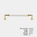 Modern Two-Tone D Cupboard Handles and Knobs