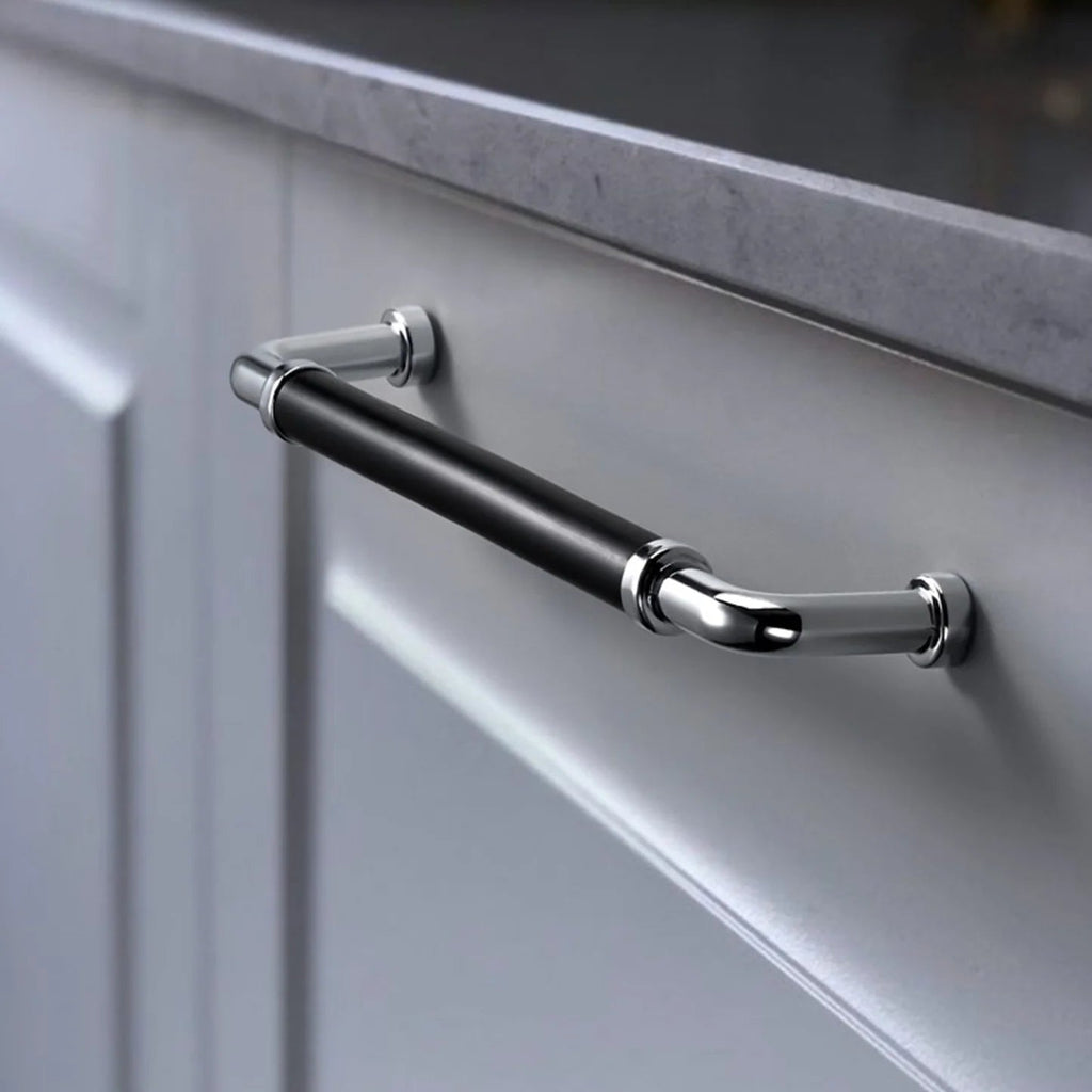 Modern Two-Tone D Cupboard Handles and Knobs