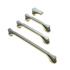 Modern Two-Tone Flared-End D Cupboard Handles and Knobs