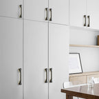 Modern Two-Tone Flared-End D Cupboard Handles and Knobs