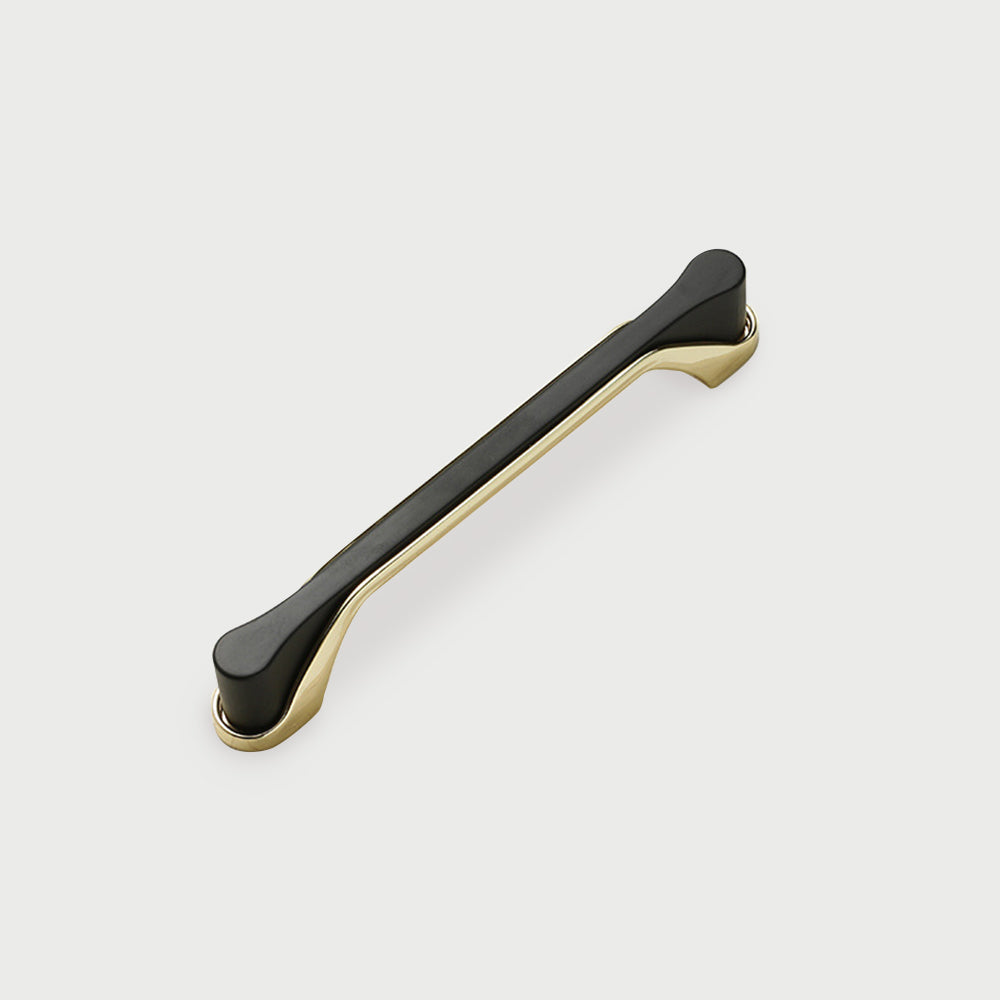 Modern Two-Tone Flared-End D Cupboard Handles and Knobs