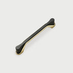 Modern Two-Tone Flared-End D Cupboard Handles and Knobs