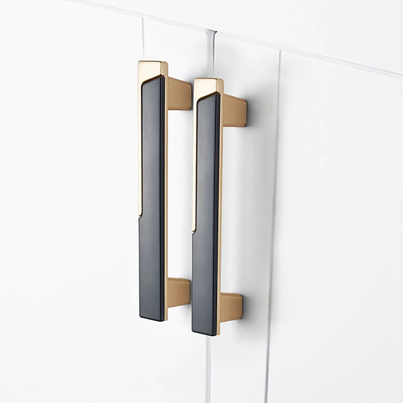 Modern Two-Tone Offset Panel T-Bar Cupboard Handles & Knobs