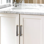 Modern Two-Tone Offset Panel T-Bar Cupboard Handles & Knobs