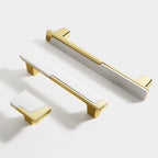 Modern Two-Tone Offset Panel T-Bar Cupboard Handles & Knobs