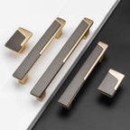 Modern Two-Tone Offset Panel T-Bar Cupboard Handles & Knobs