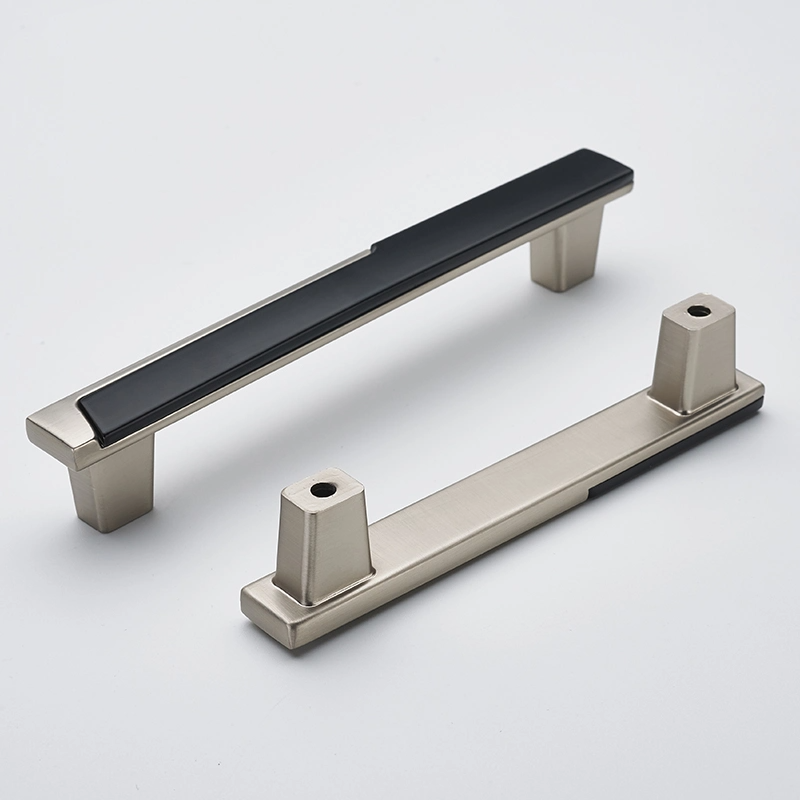 Modern Two-Tone Offset Panel T-Bar Cupboard Handles & Knobs