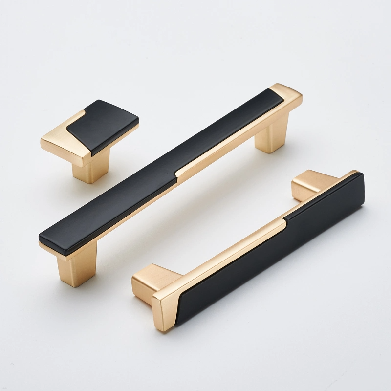 Modern Two-Tone Offset Panel T-Bar Cupboard Handles & Knobs