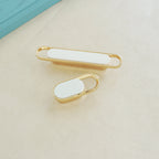 Modern Two-Tone Oval Loop Kitchen Cupboard Handles and Knobs