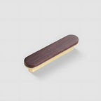 Modern Two-Tone Round-End Wooden Cupboard Handles