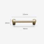 Modern Two-Tone Scroll-End Cupboard Handles and Knobs