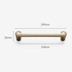 Modern Two-Tone Scroll-End Cupboard Handles and Knobs