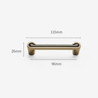 Modern Two-Tone Scroll-End Cupboard Handles and Knobs