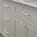 Modern Two-Tone Scroll-End Cupboard Handles and Knobs
