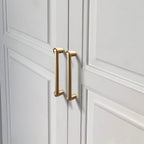 Modern Two-Tone Scroll-End Cupboard Handles and Knobs