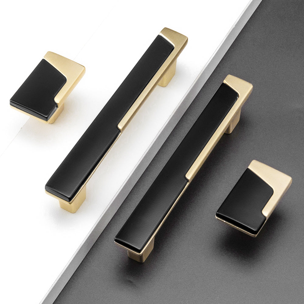 Modern Two-Tone T-Bar Cupboard Handles & Knobs