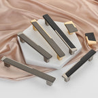 Modern Two-Tone T-Bar Cupboard Handles & Knobs