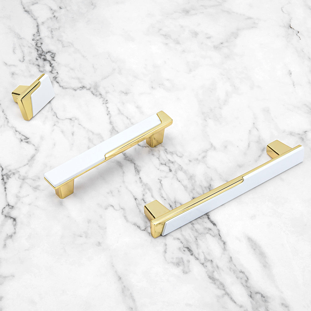 Modern Two-Tone T-Bar Cupboard Handles & Knobs