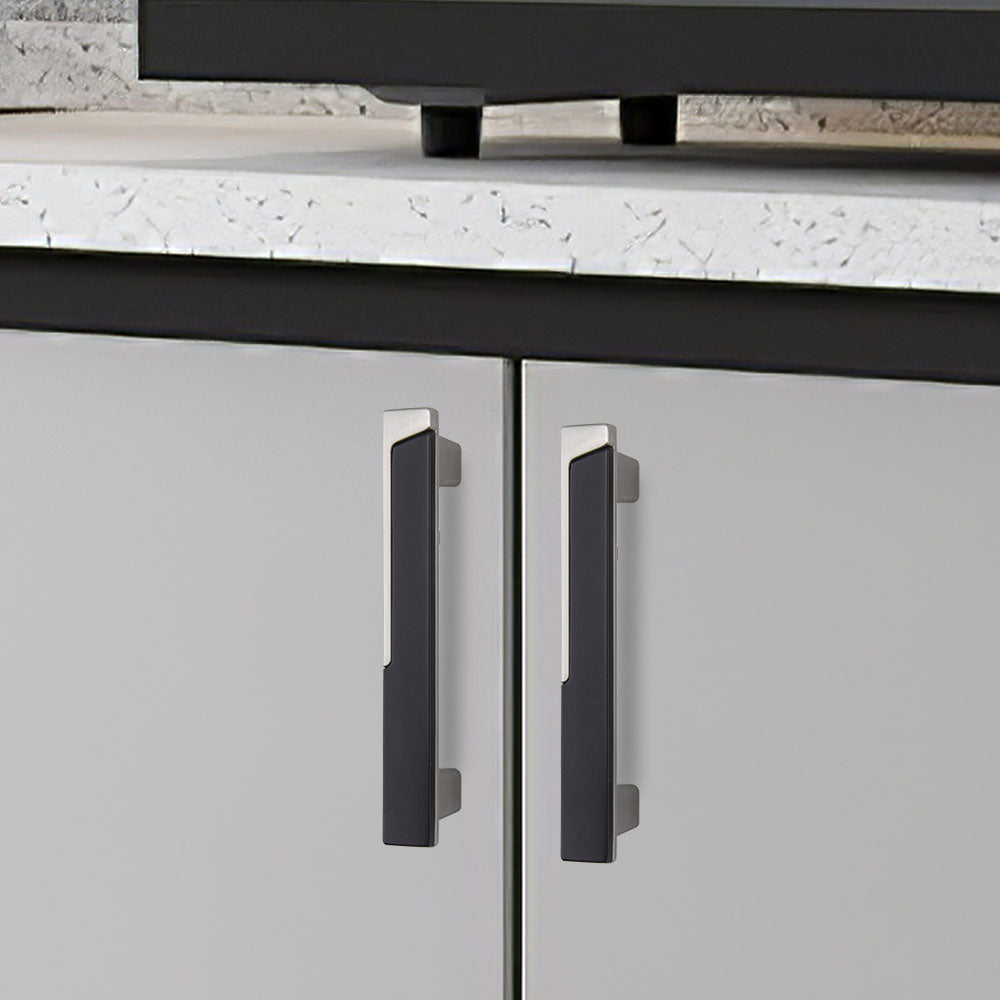 Modern Two-Tone T-Bar Cupboard Handles & Knobs