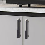 Modern Two-Tone T-Bar Cupboard Handles & Knobs
