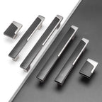 Modern Two-Tone T-Bar Cupboard Handles & Knobs