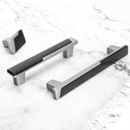 Modern Two-Tone T-Bar Cupboard Handles & Knobs