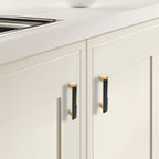 Modern Two-Tone T-Bar Cupboard Handles & Knobs