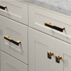 Modern Two-Tone T-Bar Cupboard Handles & Knobs