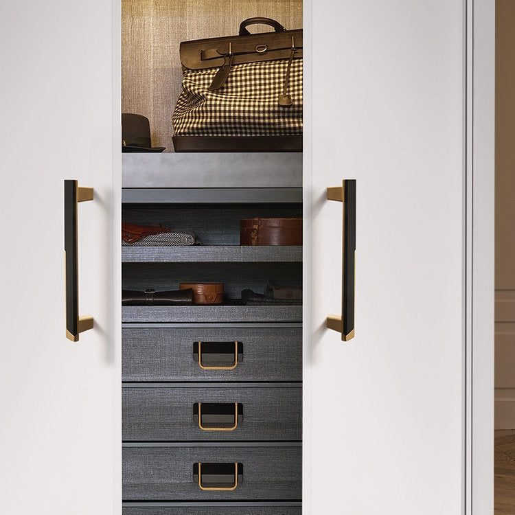 Modern Two-Tone T-Bar Cupboard Handles & Knobs
