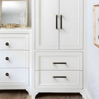 Modern Two-Tone Textured Bar Kitchen Cupboard Handles and Knobs