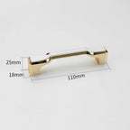 Modern Two-Tone Waisted D Cupboard Handles and Knobs