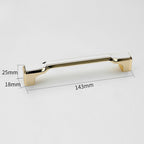 Modern Two-Tone Waisted D Cupboard Handles and Knobs