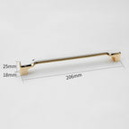 Modern Two-Tone Waisted D Cupboard Handles and Knobs