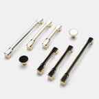 Modern Two-Tone Waisted D Cupboard Handles and Knobs