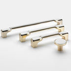 Modern Two-Tone Waisted D Cupboard Handles and Knobs