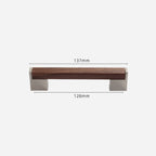 Modern Two-Tone Walnut Bar Kitchen Drawer Handles