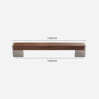Modern Two-Tone Walnut Bar Kitchen Drawer Handles